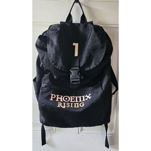 Phoenix Rising Black Drawstring Backpack Book Bag Laptop School Travel Gaming...